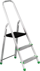 Jednostrann� hlin�kov� schod�ky 3 stupne 150kg