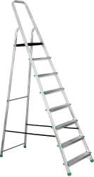 Jednostrann� hlin�kov� schod�ky 8 stup�ov 150kg
