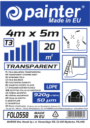 Ochrann� f�lia 4x5m 920g 50um transparentn�