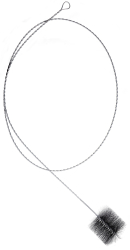 Oce�ov� kom�nov� kefa ok�hla 160mm s dr�tom 2m