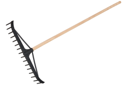 Hrable plastov� P na seno 16z 56cm s n�sadou