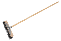 Priemyseln� metla s n�sadou, oce�ov� vlas, �krabka, 400 mm