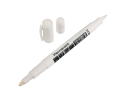 Permanentn� zna�kova� obojstrann�, biely