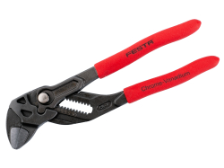 Klie�tov� k��� s ploch�mi �e�us�ami 180 mm, rozsah 0�40 mm, s tla�idlom