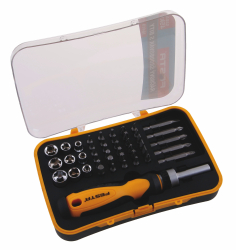 Ra��ov� skrutkova� CrV + bity 45ks