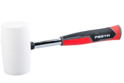 Gumen� kladivo biele oce� 90mm 34cm