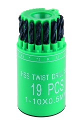 Vrt�ky do kovu HSS 1-10mm 19ks valec