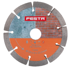 Diamantov� kot�� segment dvojit� 125x6x22. 2mm