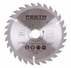 P�lov� kot�� do dreva TCT 140x2,8x20mm 30 zubov