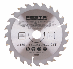 P�lov� kot�� do dreva TCT 150x2,8x20mm 24 zubov