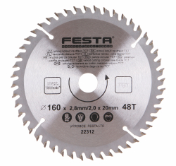 P�lov� kot�� do dreva TCT 160x2,8x20mm 48 zubov