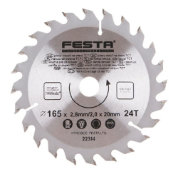 P�lov� kot�� do dreva TCT 165x2,8x20mm 24 zubov