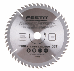 P�lov� kot�� do dreva TCT 180x3,2x20/16mm 50 zubov