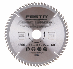 P�lov� kot�� do dreva TCT 200x3,2x30mm 60 zubov