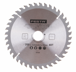 P�lov� kot�� do dreva TCT 205x3,2x30mm 40 zubov