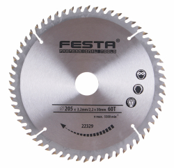 P�lov� kot�� do dreva TCT 205x3,2x30mm 60 zubov