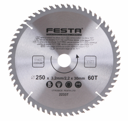 P�lov� kot�� do dreva TCT 250x3,2x30mm 60 zubov