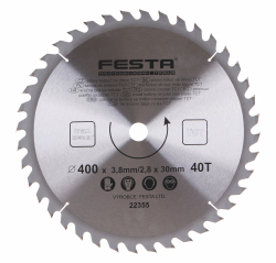 P�lov� kot�� do dreva TCT 400x3,8x30mm 40 zubov