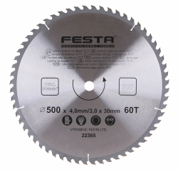 P�lov� kot�� do dreva TCT 500x4,0x30mm 60 zubov