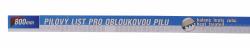 P�lov� list na r�mov� p�lu, 800 mm
