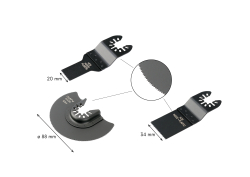 N�stroje do multifunk�nej br�sky HCS 3ks