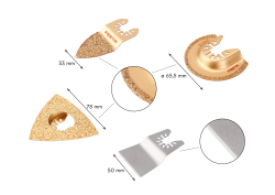 N�stroje do multifunk�nej br�sky diamantov� 4ks