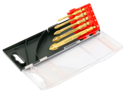 Vrt�ky do skla a keramiky, 4�10 mm, 5 ks