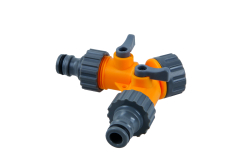 Hadicov� rozdvojka s ventilmy pre 2 r�chlospojky