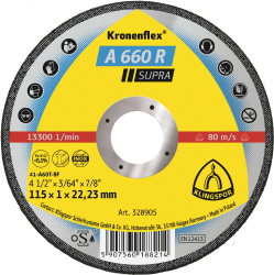Rezn� kot�� A 660 R Supra, 115�1,0�22,23 mm, rovn�
